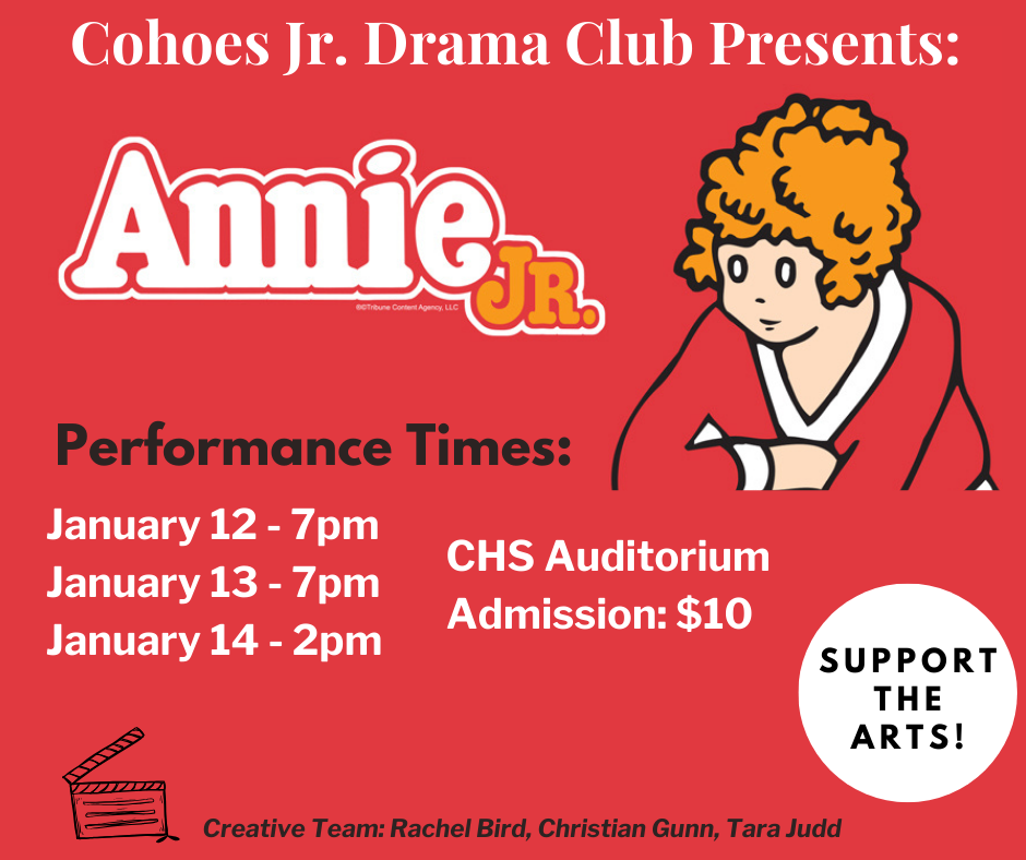 Cohoes Jr. Drama Club presents Annie Jr. Cohoes City School District