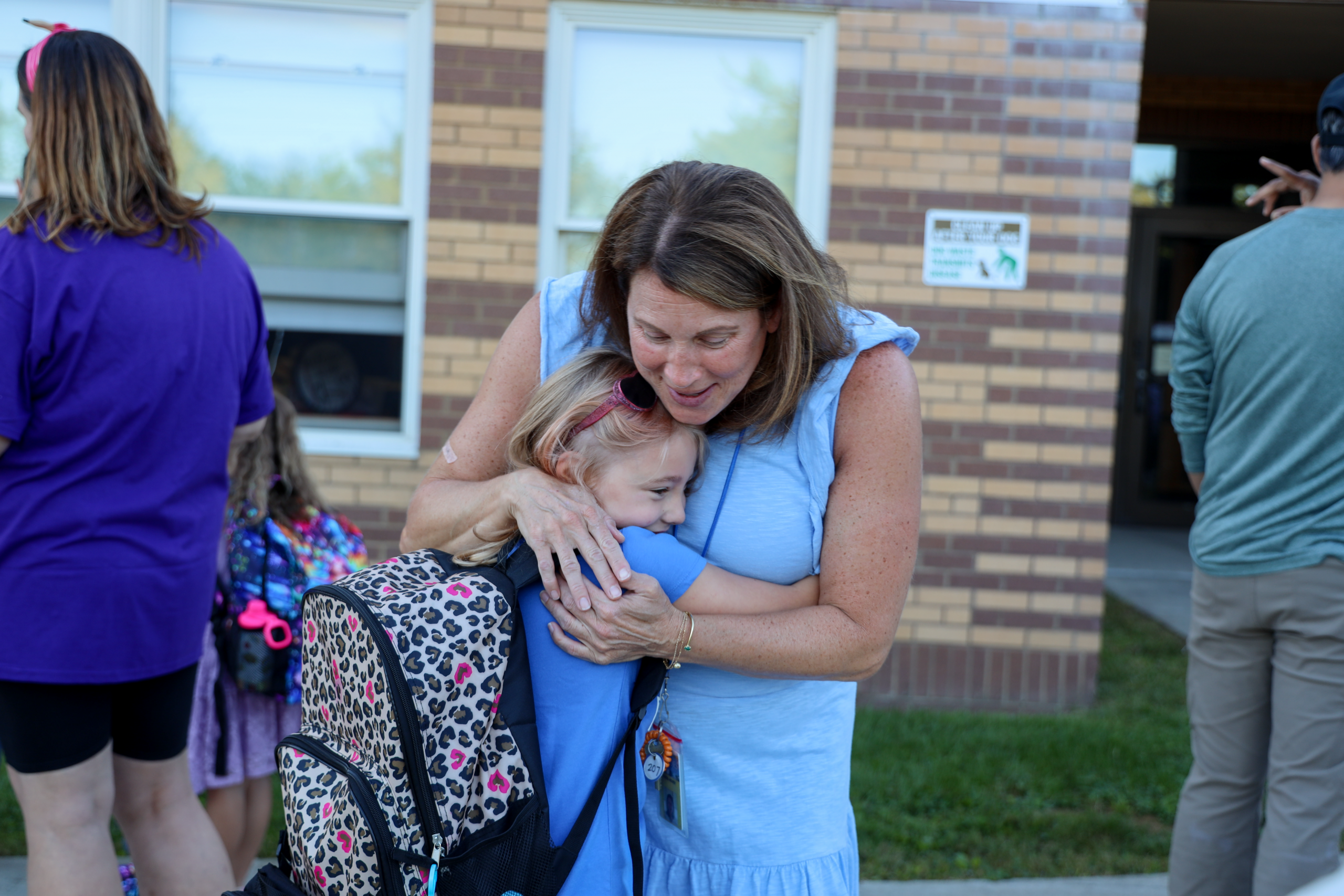 Harmony Hill elementary student works in class